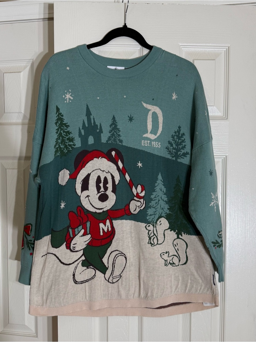 Disney Spirit Jersey Mickey Mouse Christmas Holiday Sweater Small